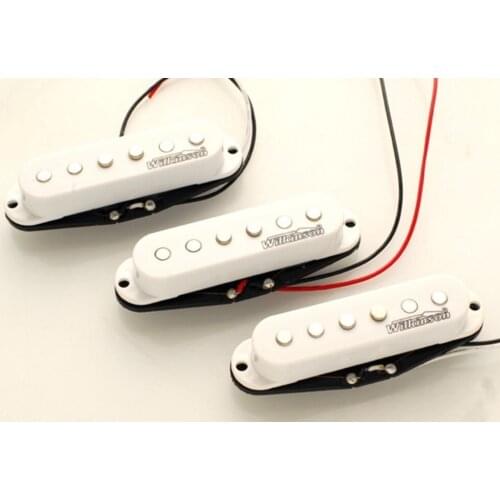 White Wilkinson Lic High Output Single Coil Pickup Fit Strat MWHSN/M/B