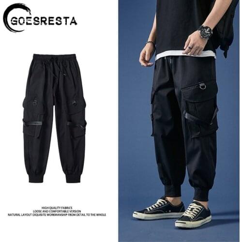 Streetwear Men Pants Brand 2021 New Hip hop Jogger Multi-pocket Cargo Trousers Harajuku Harlan Loose Fashion Casual Pants Men