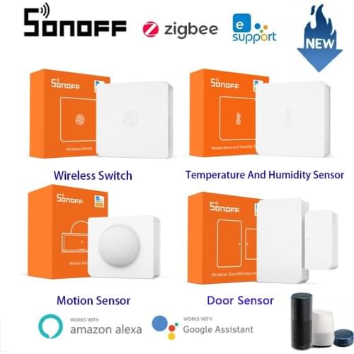 SONOFF SNZB-01 02 03 04 ZigBee Temperature And Humidity Sensor Real Time LowBattery Notification Works SONOFF ZigBee eWeLink APP