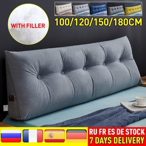 Sofa Long Cushion Backrest Living Room Large Pillow Removable Bedside Soft Cushion Washable Backrest Bed Cushion Waist Pillow