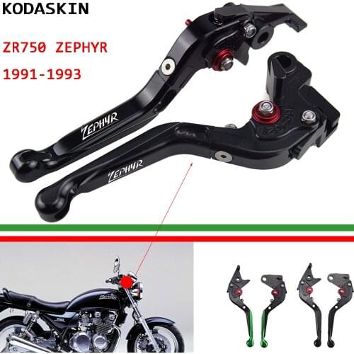 For KAWASAKI ZR750 ZEPHYR 1991-1993 Motorbike Folding Extendable Adjustable Motorcycle Brake Clutch Levers