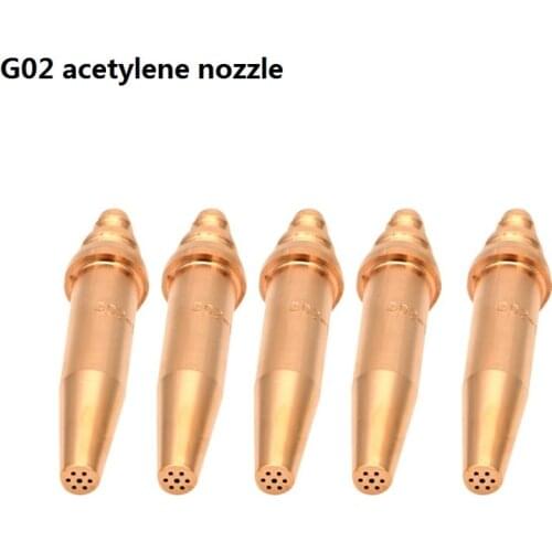 G02 oxygen-acetylene cutting nozzles Isobaric cutting tips for Gas machine CNC flame cutting machine