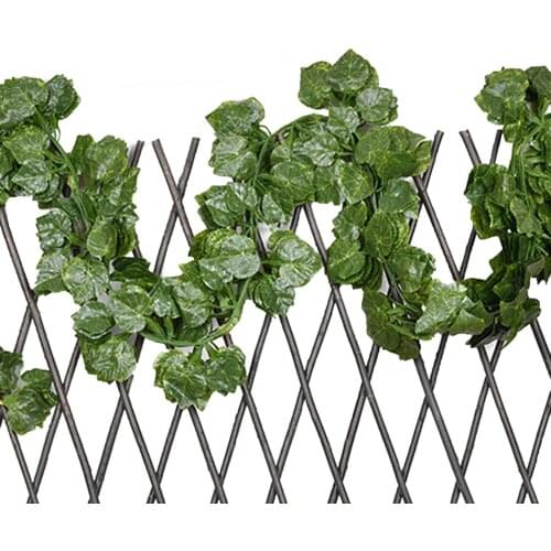 Artificial Hanging Garland UV Resistant Green Leaves Fake Plants Vines for Home Wall Arch Decor