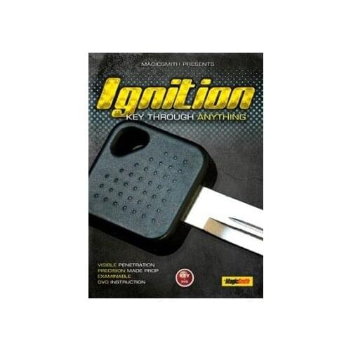 Ignition Key Through Anything By Chris Smith (DVD + Gimmick) - Magic Trick,Mentalism,Illusions,Close up,Joke,Magician Toys