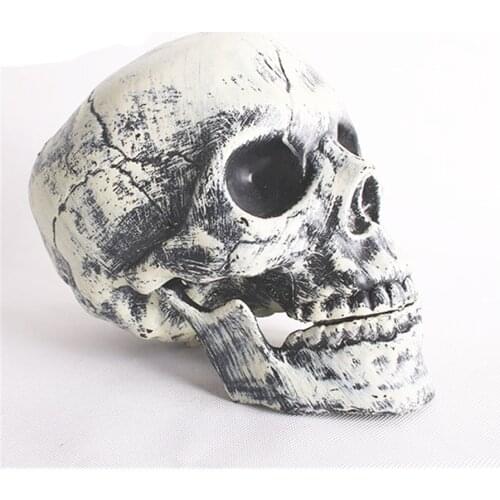 10Pcs Human Head Replica Resin Divided 3D Skull Mould for Halloweeen Decoration DIY Party Haunted Halloween Skull House Supplies