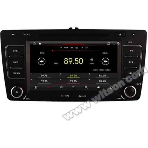 7" Android 10 OS Car DVD Multimedia GPS Radio for Skoda Octavia 2009-2013 (Low Version) with Built-in Digital Signal Processor