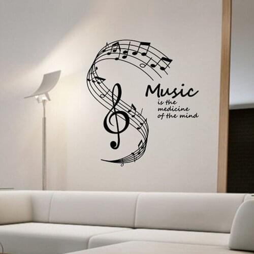 Musical Notes Wall Stickers Removable DIY Home Decor Vinyl Wall Decals Vinyl Wall Decals For Living Room