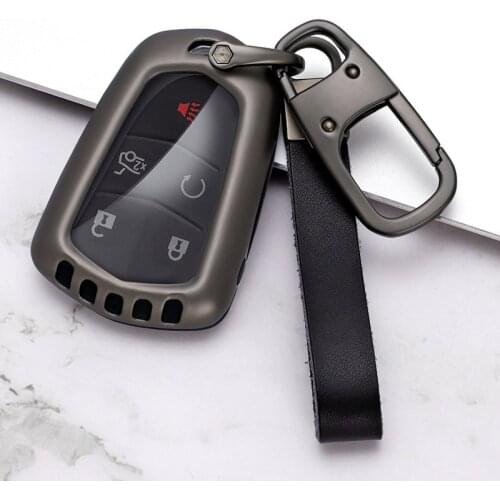 NEW Car Key Cover Case For Cadillac Escalade CTS XTS ATS ATS-L XLS SRX 2015 4/5/6 Button 28T CTS-V XT5 CT6 Protect Shell