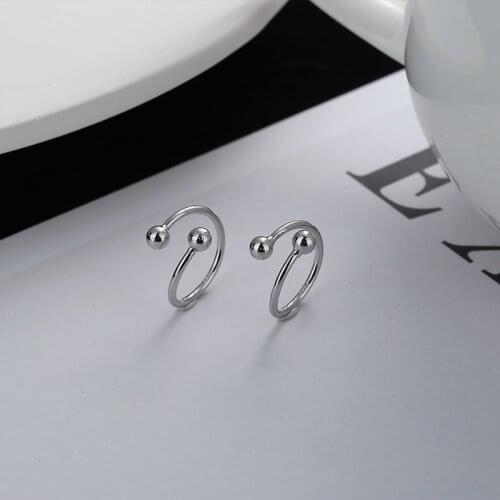 Luckydays 1pcs Ear Clip Earrings For Women Non Piercing Round Ear Circle Fake Earring Punk Simple Ear Jewelry
