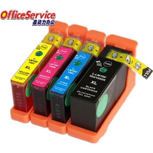 LM100 LM108 LM105 Compatible Ink Cartridge For Lexmark S301 302 305 S405 409 S505 S608 PRO205 209 905 208 708 908 printer