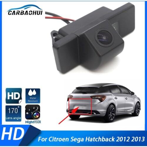 CCD HD Waterproof Car Rear View Reversing Monitor Night Vision Camera ​High quality RCA For Citroen Sega Hatchback 2012 2013