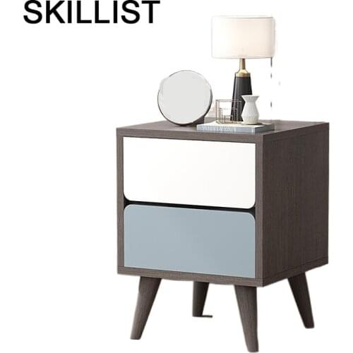 Kayu Drawer Recamaras Slaapkamer Korean Mesa Side Table Armarios Quarto Night Stand Mueble De Dormitorio Cabinet Nightstand