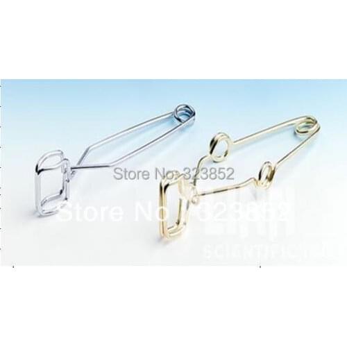 Test Tube Clamps Holder Clips with grips nickel plate Steel 115mm pack 5