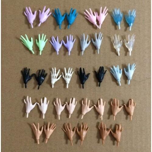 1/6 Monstering High Doll Replacement Hands Elbows 18Joints Doll Green Hands White Clear Purple Hands