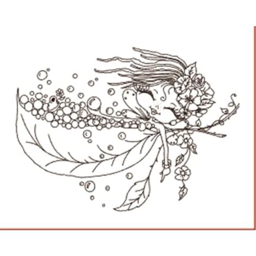 10x8 Mermaid New Transparent Clear Rubber Stamp Sheet Cling Scrapbooking Photo Album PaperCard DIY Craft