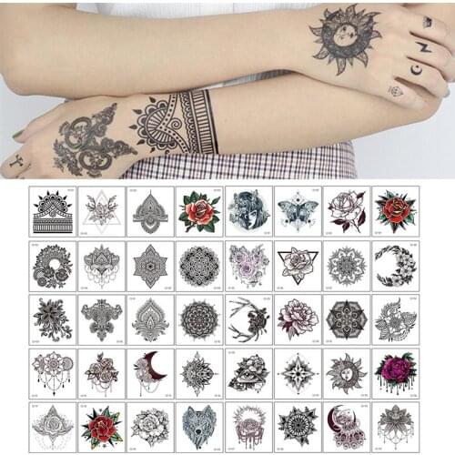 40 Sheets Tattoo Sticker Waterproof Decorative Fake Tattoo Temporary Tattoo Pattern Tattoos Sticker Disposable tattoo stickers