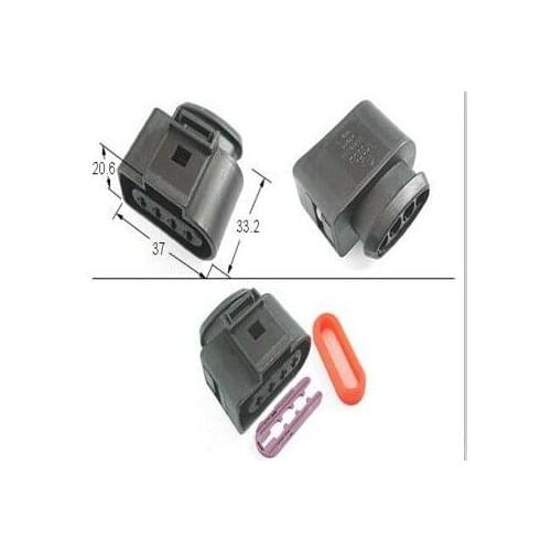 50/100pcs/lot 4 Pin/Way Female Ignition Coil Connector Plug Repair Kit Case For AUDI A4 A6 VW Passat 4B0 973 724 1J0 973 724