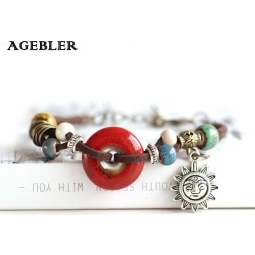 Кожаные браслеты Agebler China At AliExpress