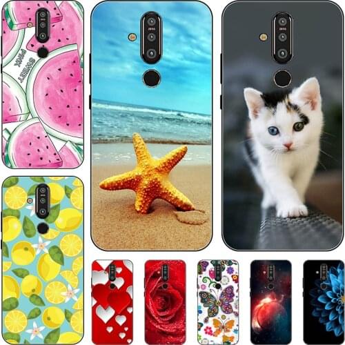 TPU For Nokia 8.1 Plus Case Cover 6.39" Soft Silicon Back Cover For Fundas Nokia X71 Phone Case Coque Capa