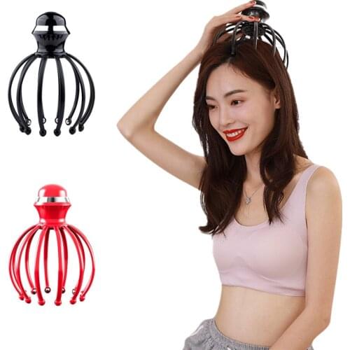 Electric Head Massager Head Scalp Massager Comb Neck Massage Roller Octopus Claws Relax SPA Head Massage Stress Relief Rest