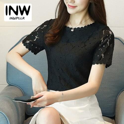 INWPLLR Openwork Blouses