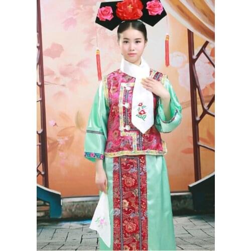 Chinese Folk Costume The Qing Dynasty Costumes Princess Clothes Chinese Traditional Costume Ming Stage Dance Costume 16