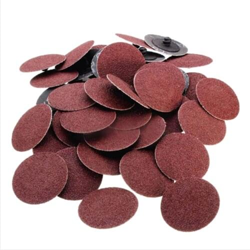 KKMOON 25Pcs 3in Roll Lock Sanding Grinding Discs 80 Grit Surface Conditioning Disc Rust Paint Removal Grinder Accessories