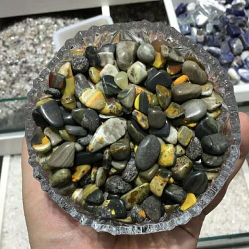 Natural Bumblebees Jasper Tumbled Crystal Stone healing