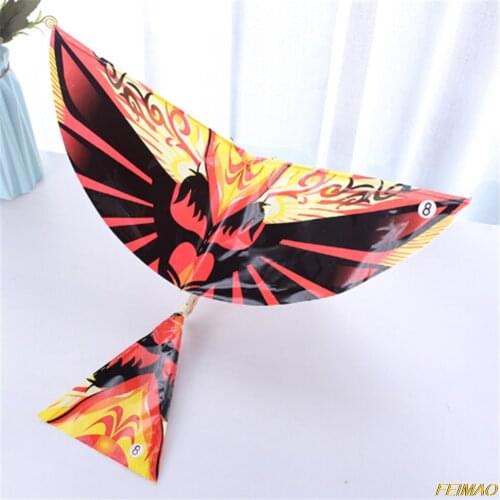 New DIY Outdoor Toys Rubber Band Power Handmade Bionic Air Plane Ornithopter Birds Models Science Kite Toys for Childrens