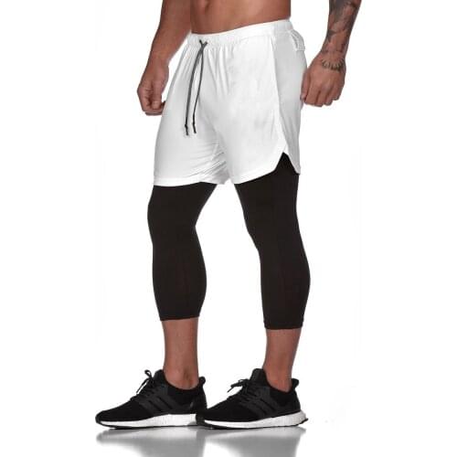 New summer mens shorts, 7 quart pants, plus size, quick dry casual shorts, sports and fitness pants