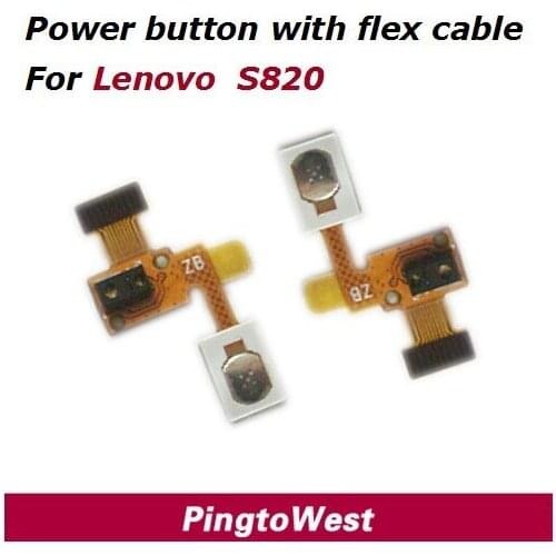 Original Volume Button With Flex Cable Replacement Repair Parts For Lenovo S820 ,From Lenovo Service Partment , Free Shipping