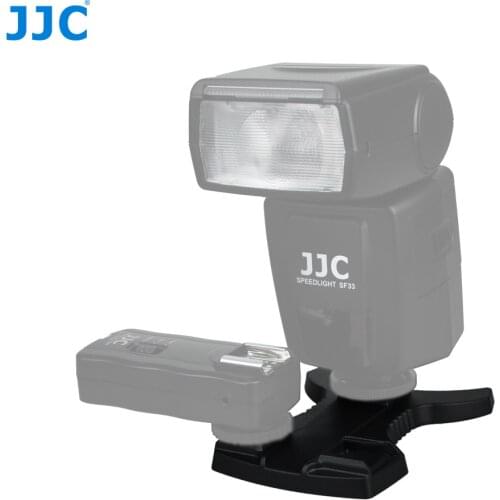 JJC Flash Light Stand Speedlight Hot-shoe Mounts Remote Trigger Microphone Holder with 1/4"-20 Male Screw for Canon Nikon Sony