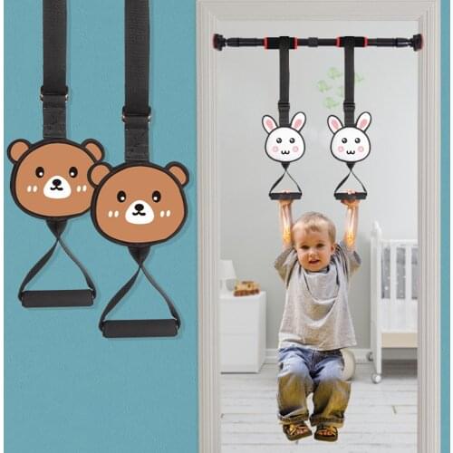 Adjustable Kids Gym Ring With Adjustable Nylon Strap Handles Children Training Equipment Gym Ring Rhythmic Gymnastics Rings