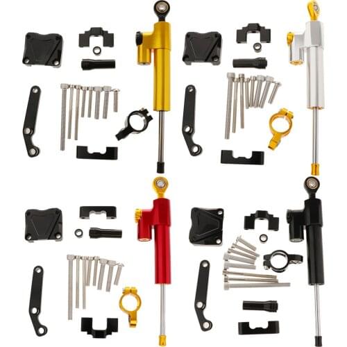 Adjustable Motorcycle Steering Damper Stabilizer & Mount for Ninja 250R EX250 08-12 EX300 13-16