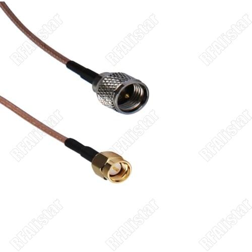 SMA Male to Mini UHF Male Plug RG316 RF Pigtail Coax Cable Assembly For WIFI Ham Amateur Radio Antenna 15cm/30cm/50cm/80cm/1M/2M
