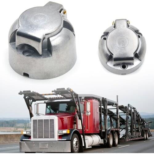 Connector Adapter Protector Connections Car AccessoriesHeavy Duty 12N 7-Pin Towing Socket 12 Volts for Trailer Caravan