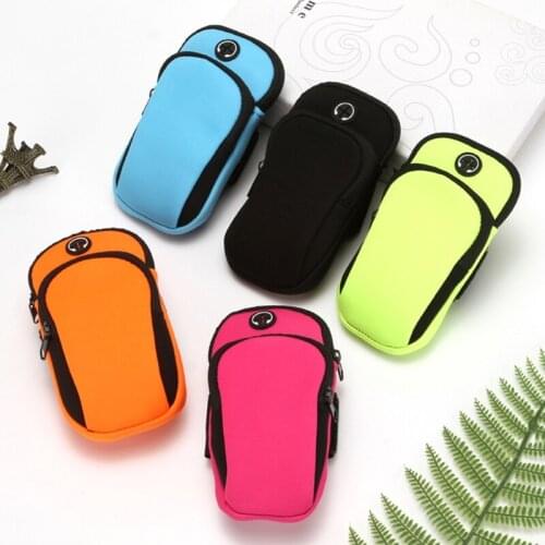 Sports Armband Mobile Phone Armband | Running Bag Smartphone Arm Pocket Soft 2 Compartments-Sports Mobile Phone Holder