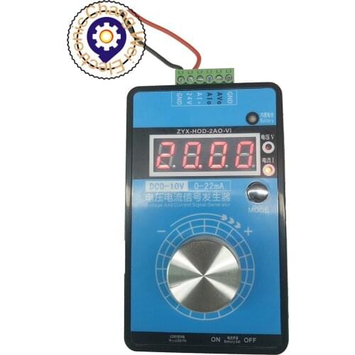 High-precision handheld 0-5V-10V voltage 0.4-20MA current signal generator process calibrator,Only USB/DC24V power supply