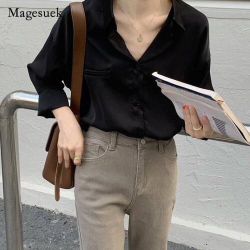 2021 Women Shirts Blouse Shirt Women Blouses Fashion Spring Long Sleeve Office Work Wear Women Tops and Blouses Blusas 14095