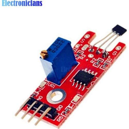 2PCS Smart Electronics 4pin KY-024 Linear Magnetic Hall Switches Speed Counting Sensor Module For Arduino DIY Kit