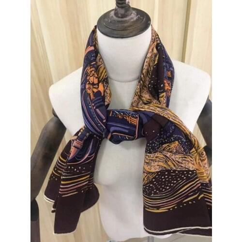 2020 new arrival autumn winter classic palace design 140*140 cm scarf 65% cashmere 35% silk scarf wrap for women lady girl