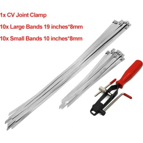 20x CV Half Shaft Boot Band Buckle Clamps W/ CV Joint Banding Boot Axle Tool For Auto ATV Automotive Repairs Removal Hand Tool
