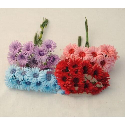 Diy baby hair flowers Colorful cloth sunflowers hand-craft versatile accessories 100 pieces