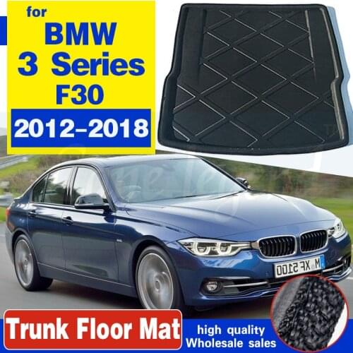 For BMW 3 Series F30 Sedan Saloon 2012 - 2018 Car Cargo Boot Liner Tray Rear Trunk Floor Mat Carpet 2013 2014 2015 2016 2017