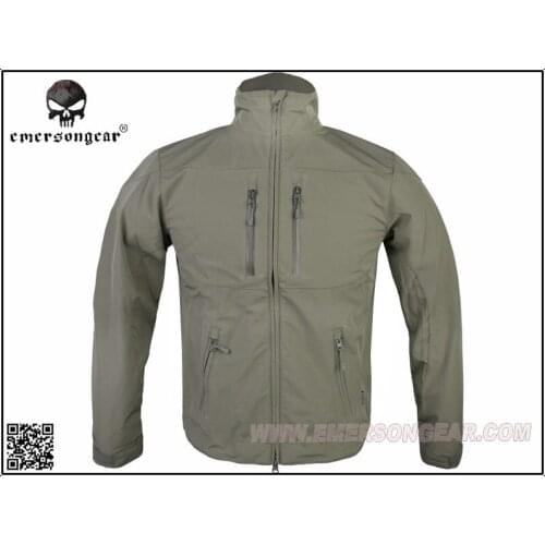 EMERSON Soft Shell Windbreaker Jacket Breathable perspiration Combat Jacket Foliage Green EM6810F