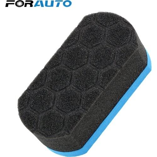 FORAUTO Car Wash Sponge Auto Care Hex Waxing Buffing Applicator Pad Soft Wax Foam Polishing Sponge Detailing Cleaning Tool