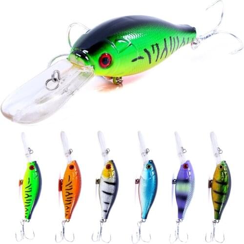 HENGJIA 1pcs 11cm 16.4g Deep Diving Crankbait Artificial Wobbler Hard Bait Bass Pike Fishing Lure Tackle