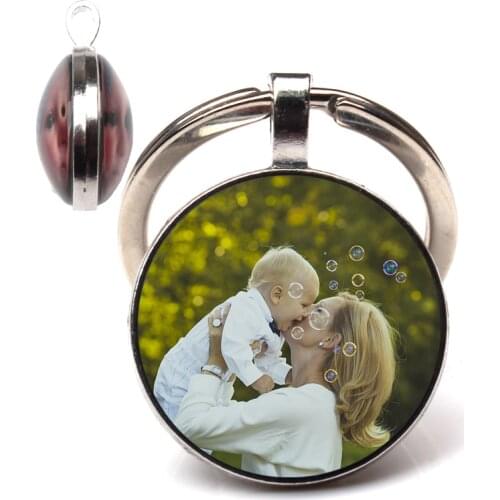 Private order Personality mothers Double sided Keychain picture customization Baby Child Dad Sisters Handmade Family