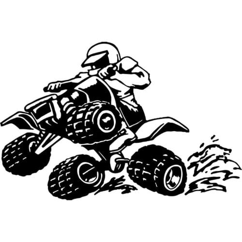 Quad ATV Car Stickers all terrain vehicle four wheeler Sticker decal vinyl laptop car bumber car accessories