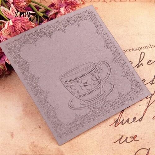 HOT plastic cup craft card making paper card album wedding decoration clip Embossing folders
